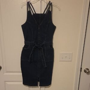 VENUS Dark Blue Denim Dress